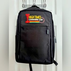 NWOT Rare High Times Cup 2020 Judge Backpack w/ USB Charging Port